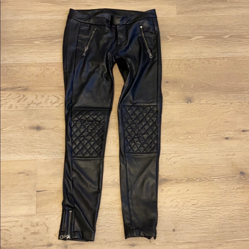 WORK CUSTOM TUXEDO LEGGERA FAUX LEATHER PANTS